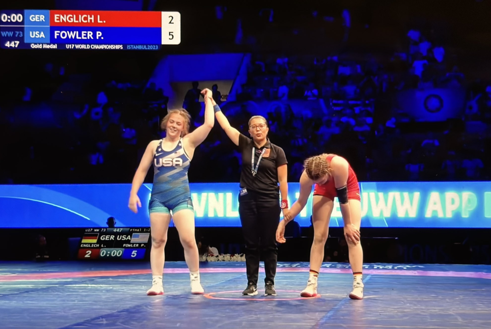 Cleveland High School Wrestler Piper Fowler Secures Gold Medal Victory at U17 World Championships, Named World Champion