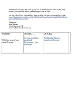 At-Home Learning PE