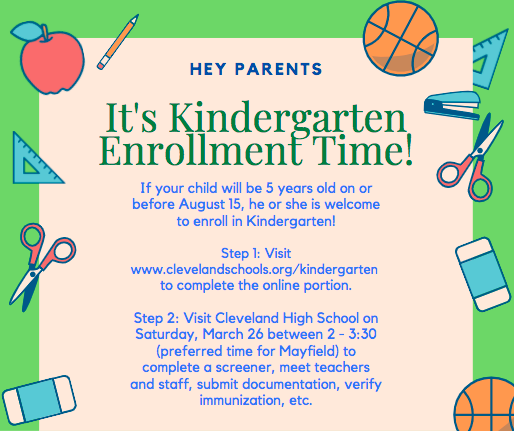 kindergarten registration 2022