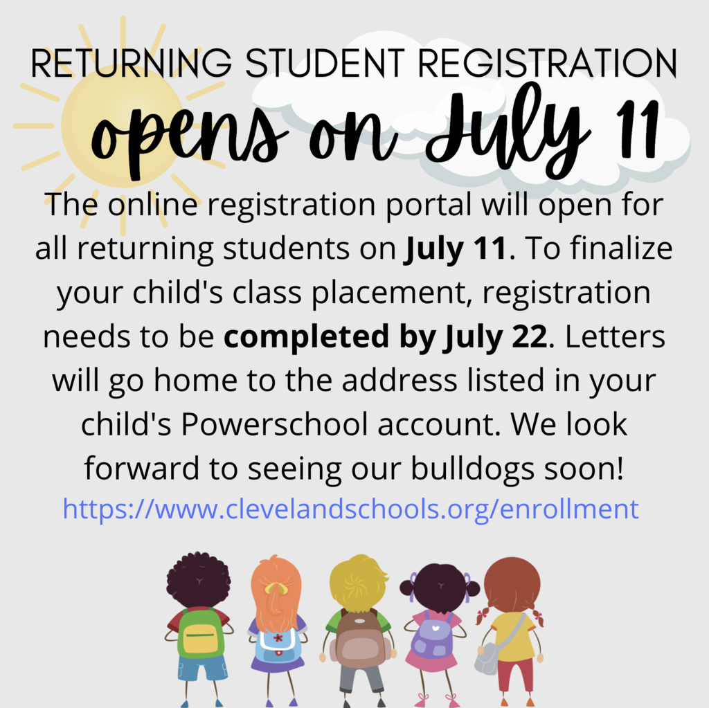 Registration opens July 11, 2022