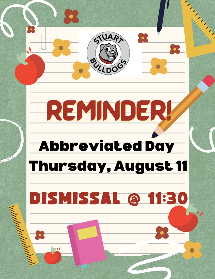 Abbreviated Day August 11