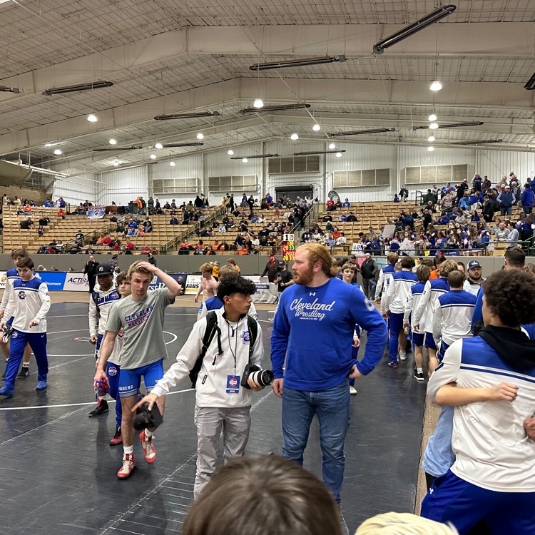 CHS Boys wrestlers defeat Summit HS in the semifinals.  For the first time in TSSAA history Cleveland HS will be represented in the boys and girls wrestling finals tonight at 7 pm central time.  #Uncommon 