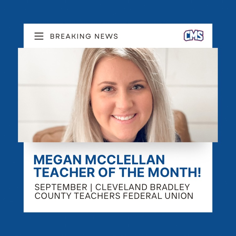 MEGAN MCCLELLAN IS THE SEPTEMBER MY MIX 104.1 TEACHER OF THE MONTH